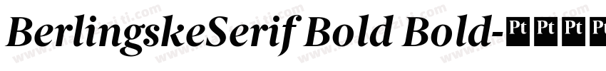 BerlingskeSerif Bold Bold字体转换